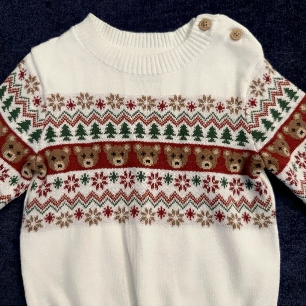 First Impressions Snowflake Sweater and Pants Set